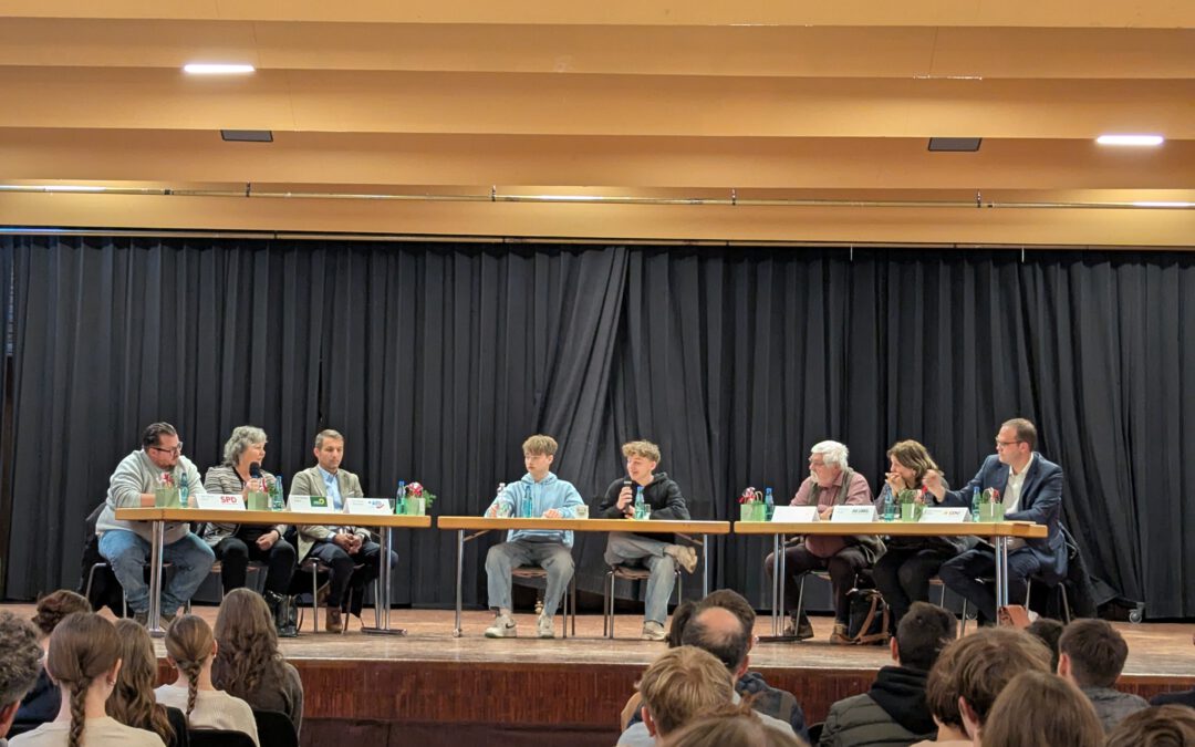 Podiumsdiskussion zur Landtagswahl für die 10. Klassen